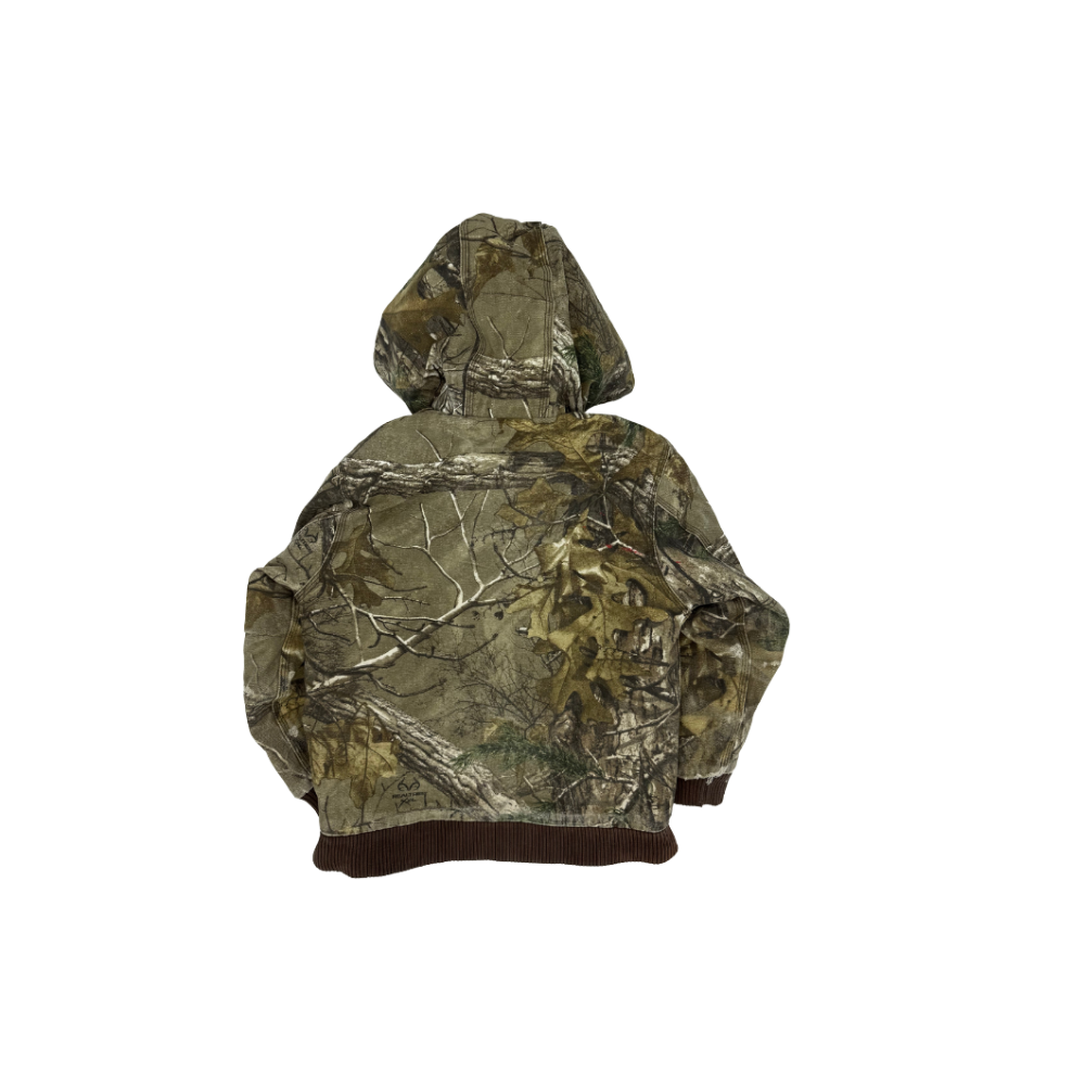 Carhartt Camo Hooded Jacket – Size 7–8Y