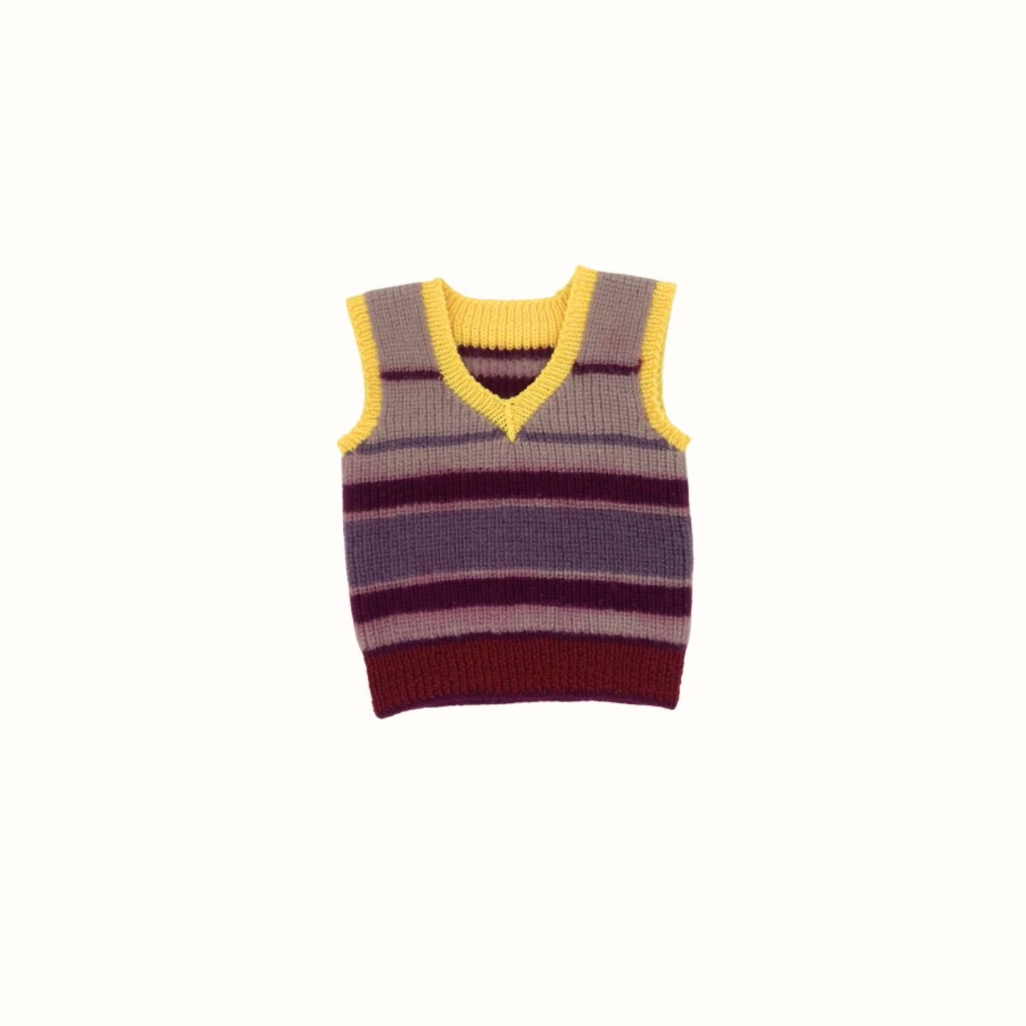 Striped Knit Vest – 9–12M