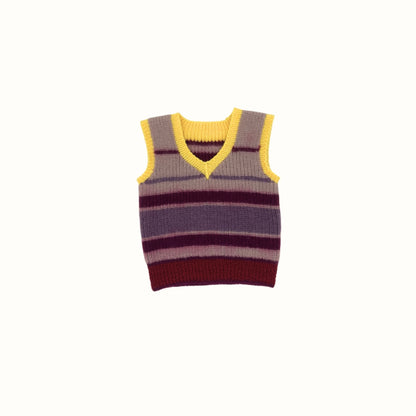 Striped Knit Vest – 9–12M