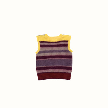 Striped Knit Vest – 9–12M