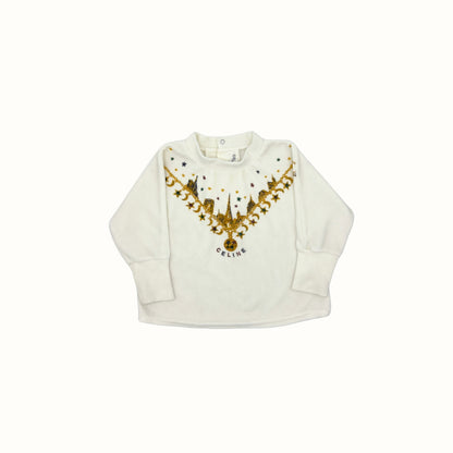 Celine Velour Sweater – 12–18M