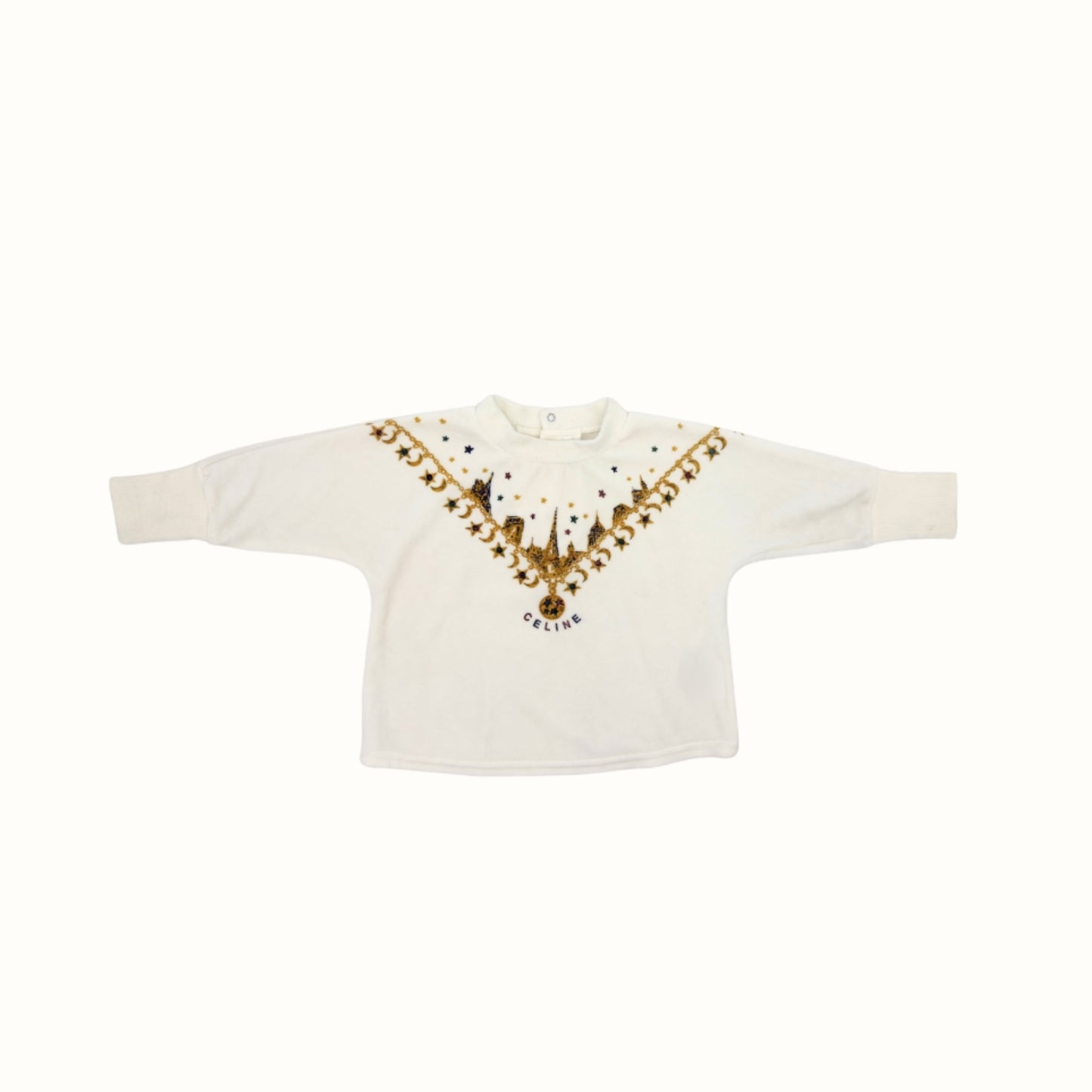 Celine Velour Sweater – 12–18M
