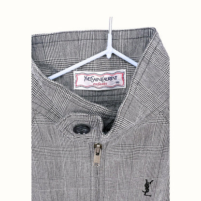 YSL Enfants Plaid Set – 5Y