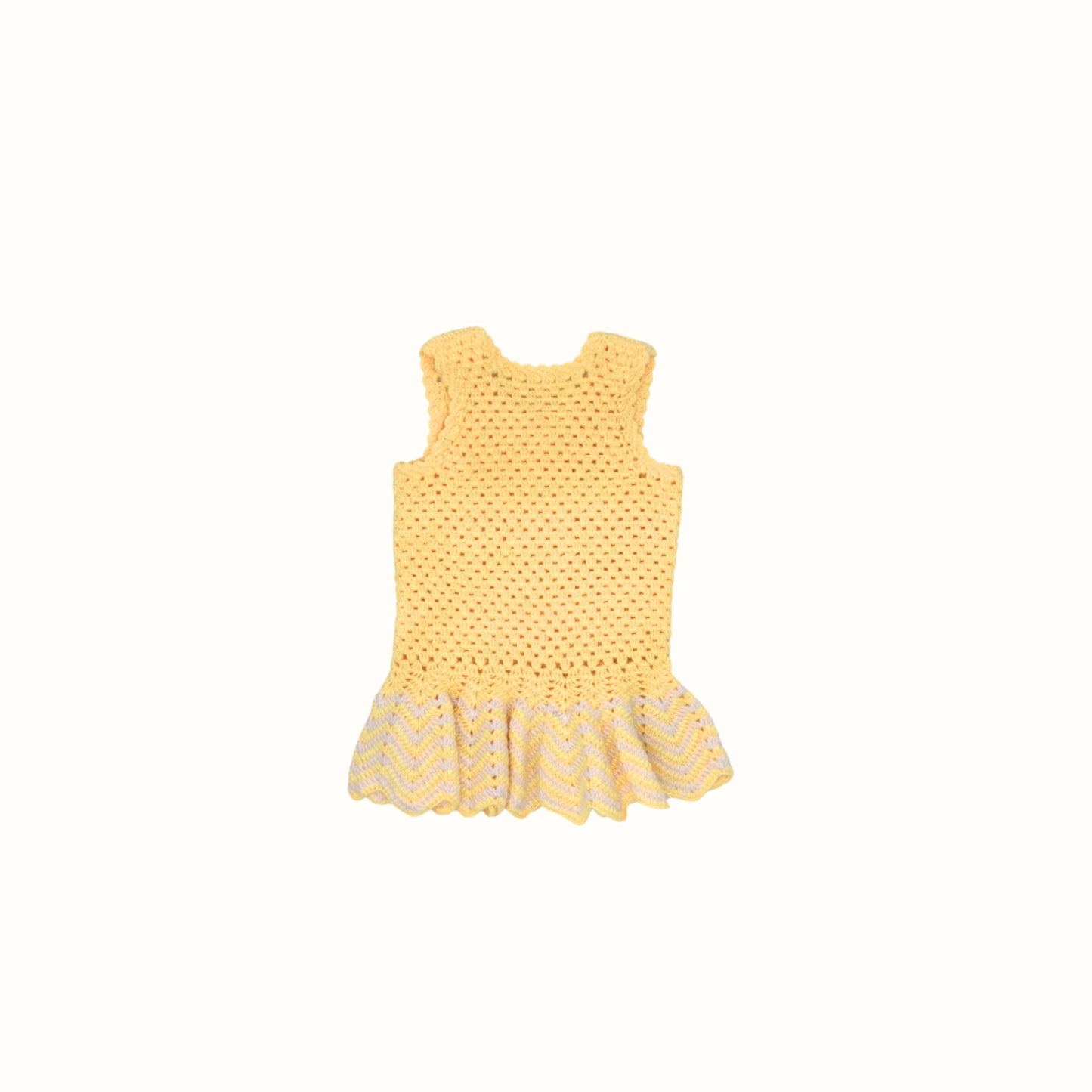 Hand-Crocheted Dress – 1–2 Years