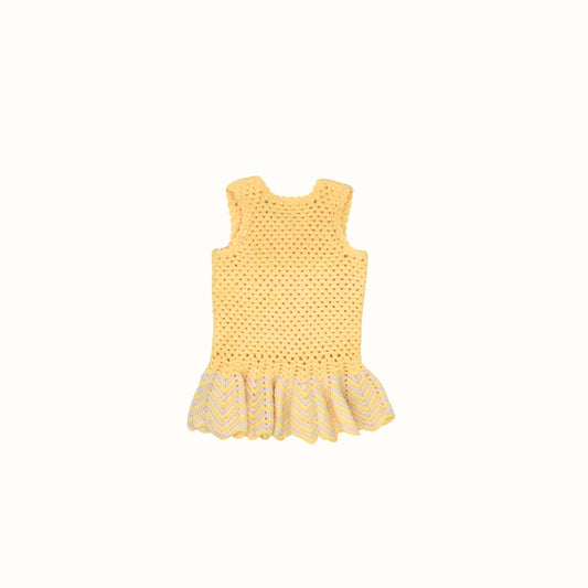 Hand-Crocheted Dress – 1–2 Years
