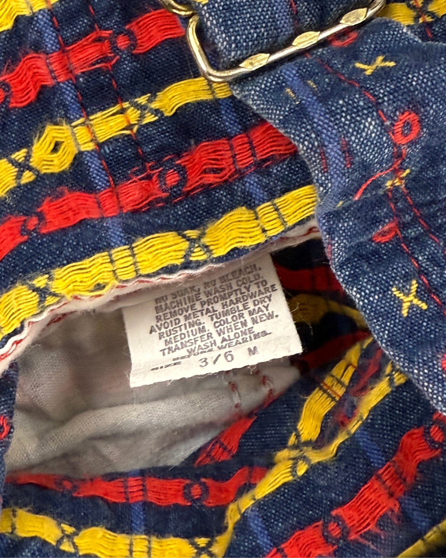 OshKosh Patterned Denim Overalls – 3-6M