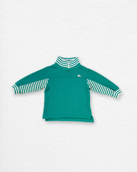 Vintage Lacoste Striped Collar Shirt – 2Y
