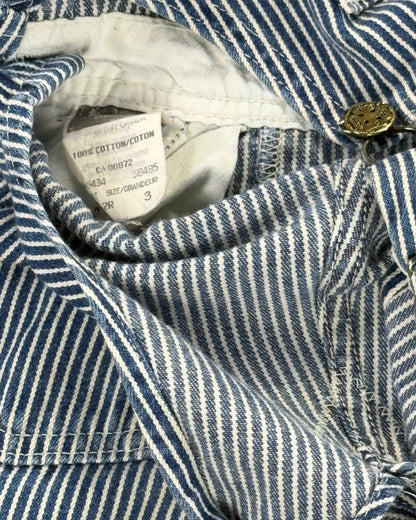 Vintage OshKosh B’gosh Hickory Stripe Overalls – 3Y