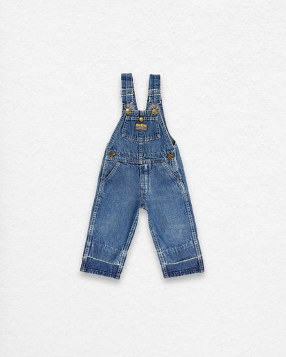 Vintage OshKosh Denim Overalls – 6–12M