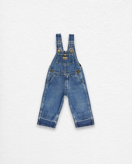 Vintage OshKosh Denim Overalls – 6–12M