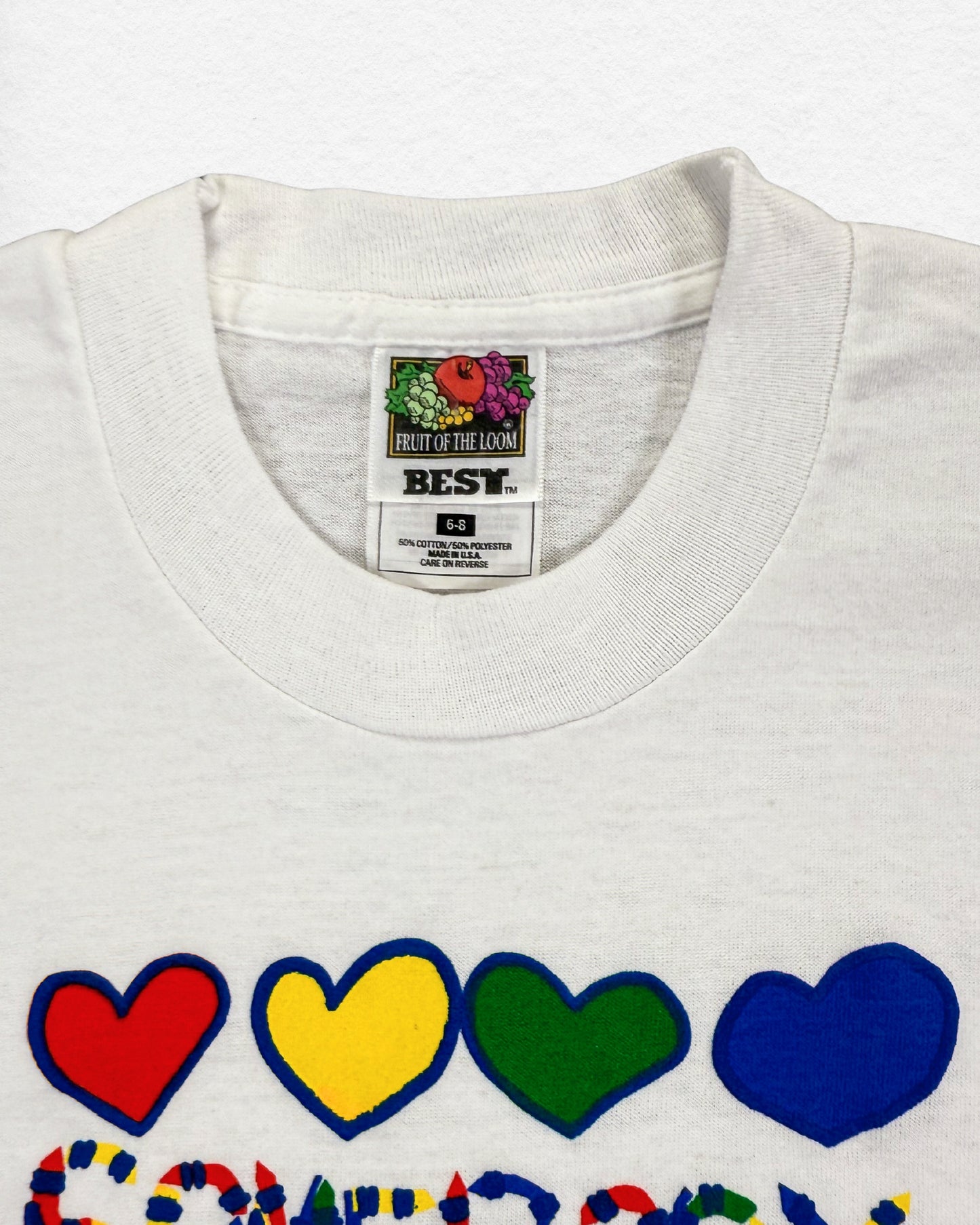 Vintage Fruit of the Loom "Somebody in Texas Loves Me" T-Shirt – 6–8Y