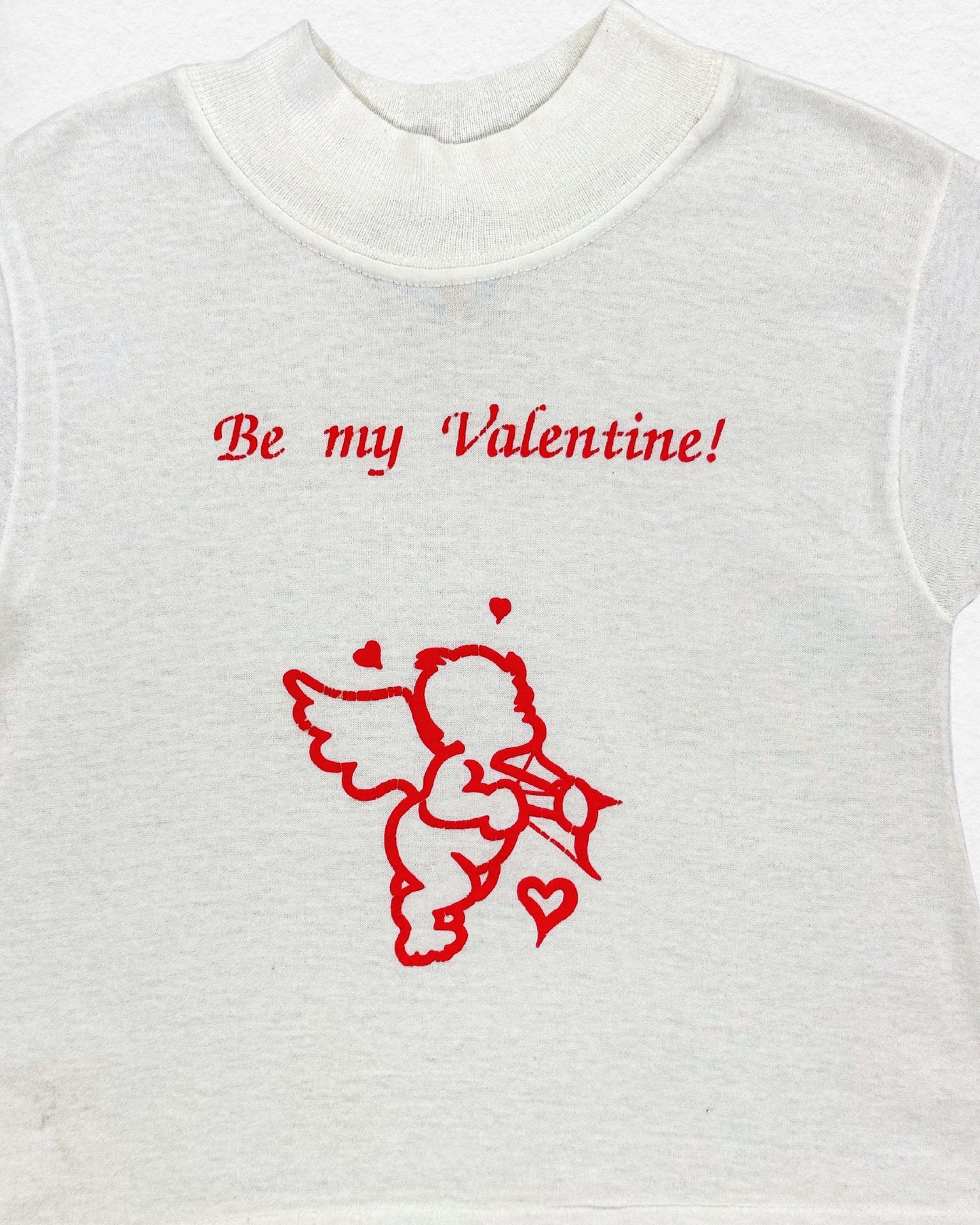 Vintage “Be My Valentine” Cupid Tee – 2–3Y