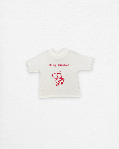 Vintage “Be My Valentine” Cupid Tee – 2–3Y