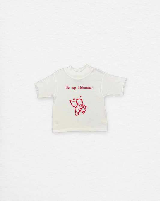Vintage “Be My Valentine” Cupid Tee – 2–3Y