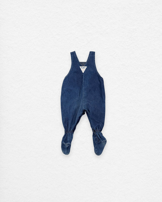 Vintage OshKosh Denim Overalls – 6–9 Months