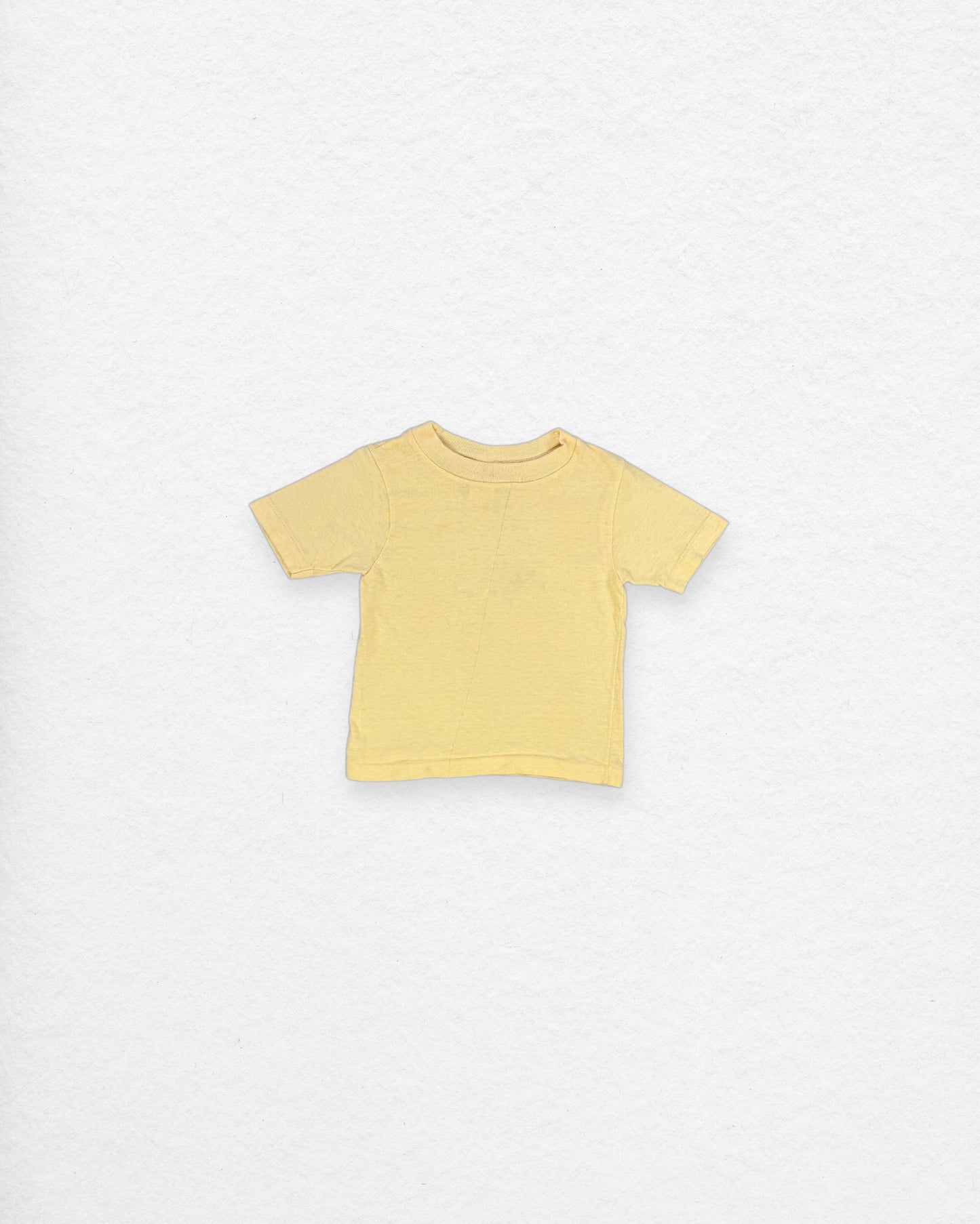 Vintage Yellow Basic Tee – 2Y