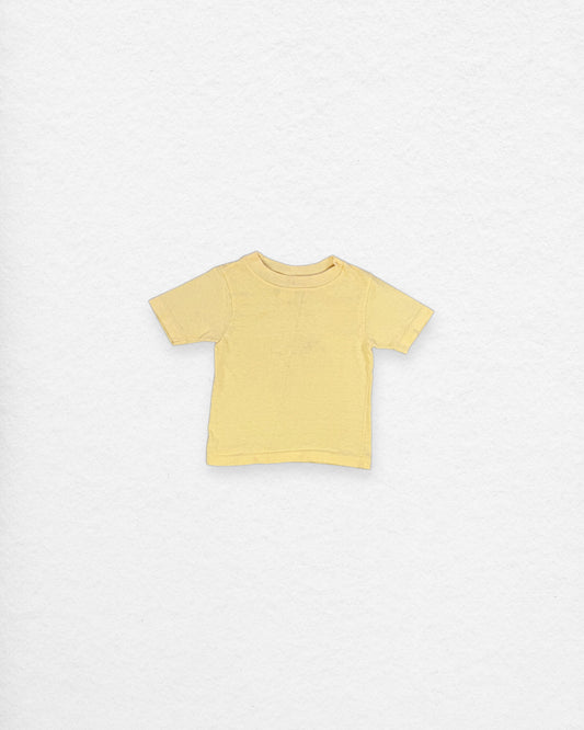 Vintage Yellow Basic Tee – 2Y