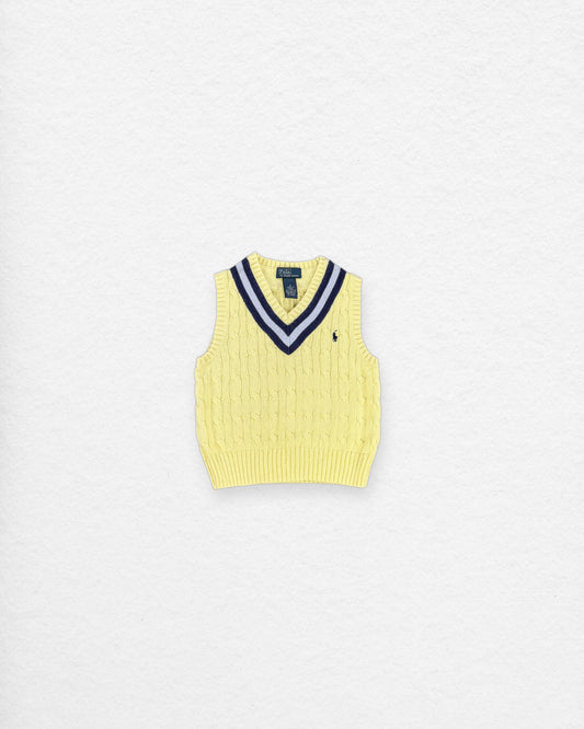 Vintage Ralph Lauren Cable Knit Vest – 4Y
