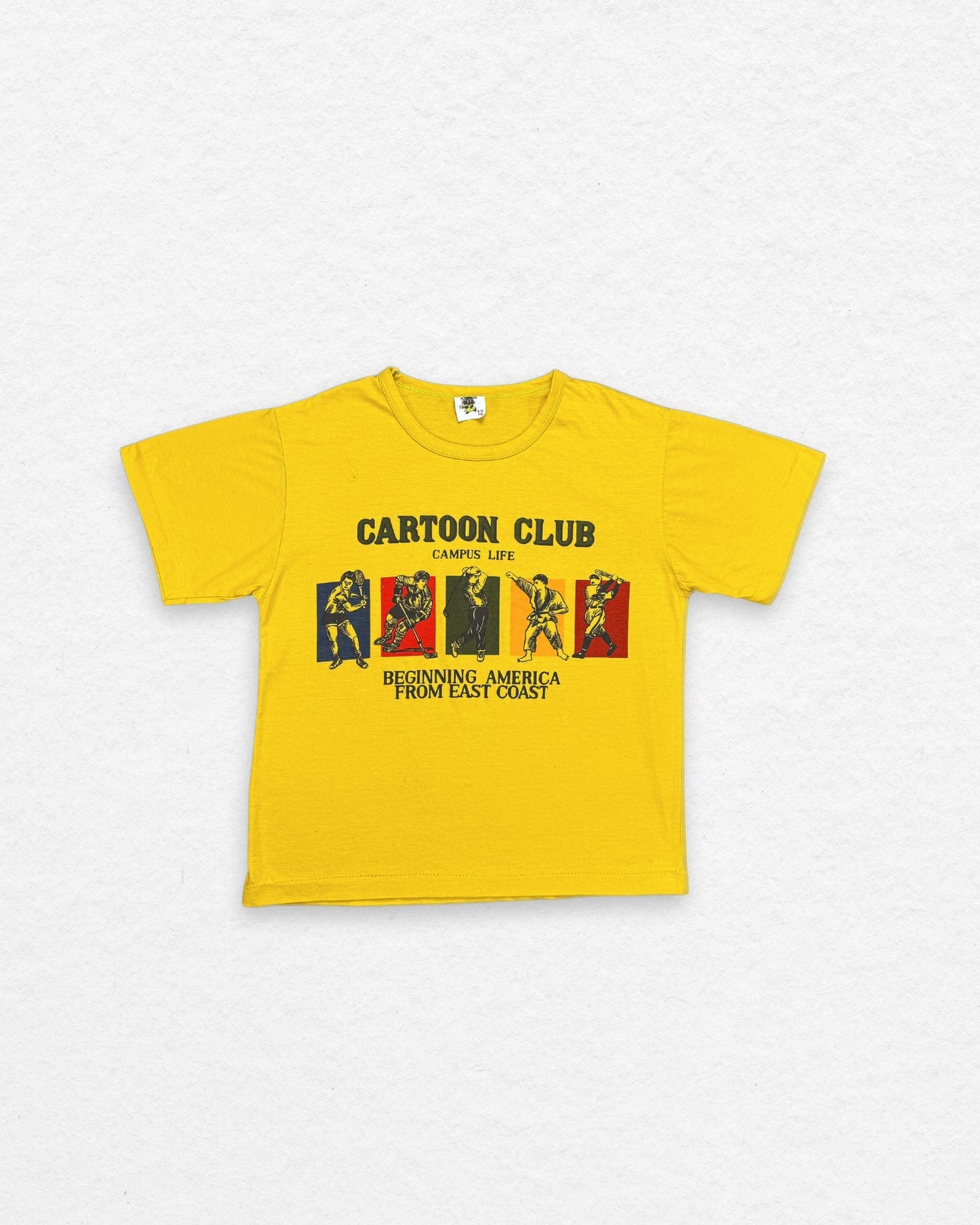 Vintage “Cartoon Club” Graphic Tee – 10–12Y