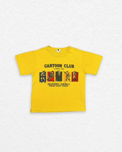 Vintage “Cartoon Club” Graphic Tee – 10–12Y