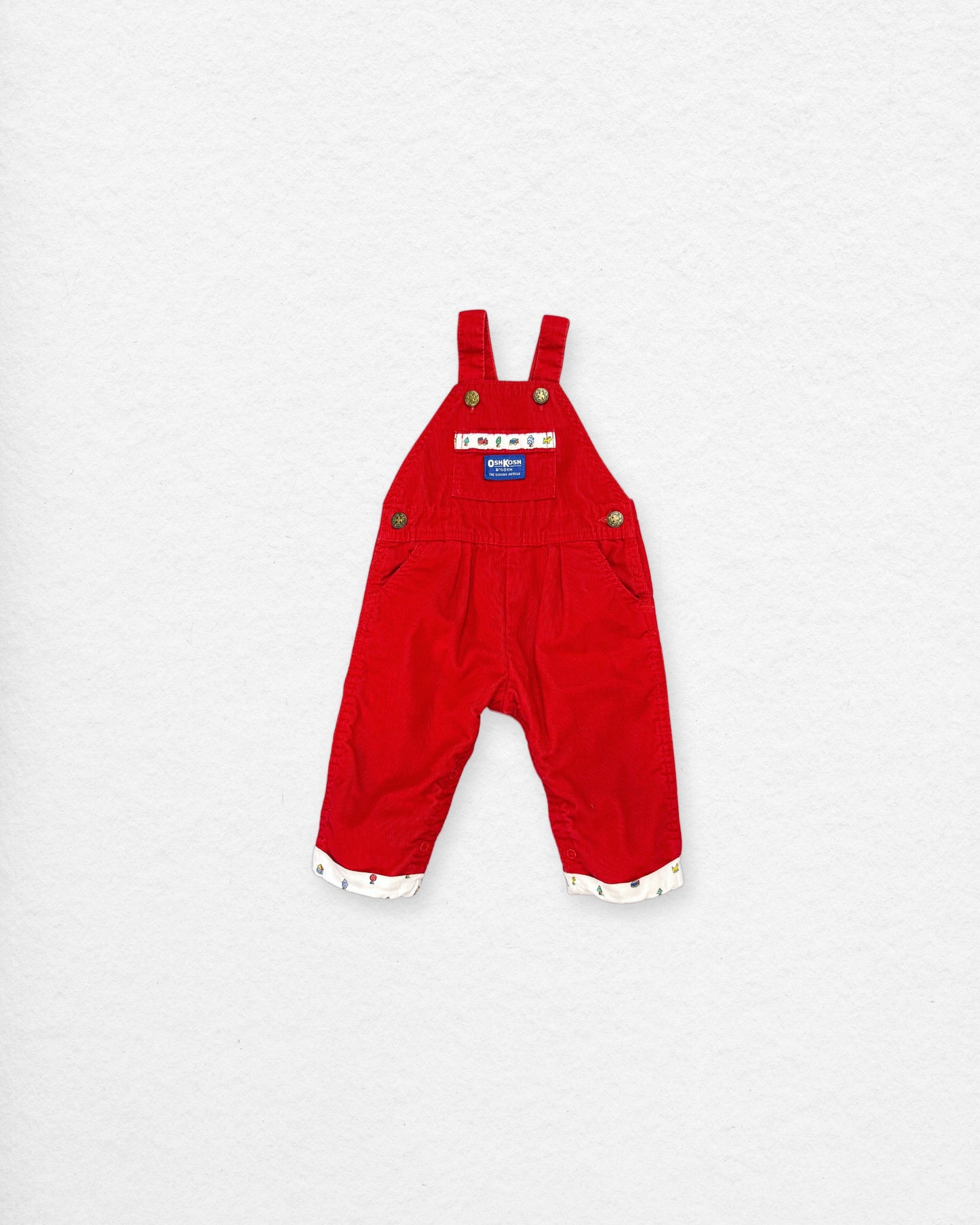 Vintage OshKosh Corduroy Overalls – 12M