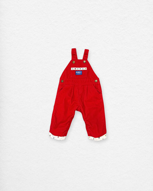 Vintage OshKosh Corduroy Overalls – 12M