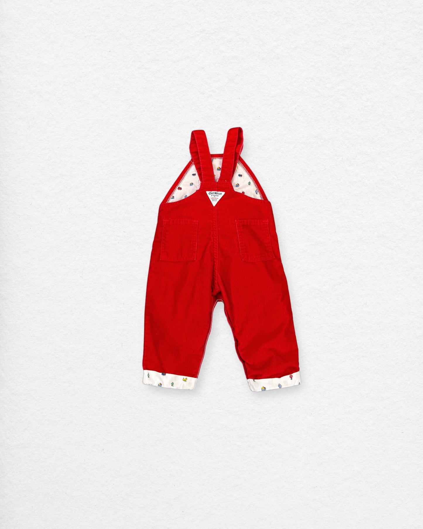Vintage OshKosh Corduroy Overalls – 12M