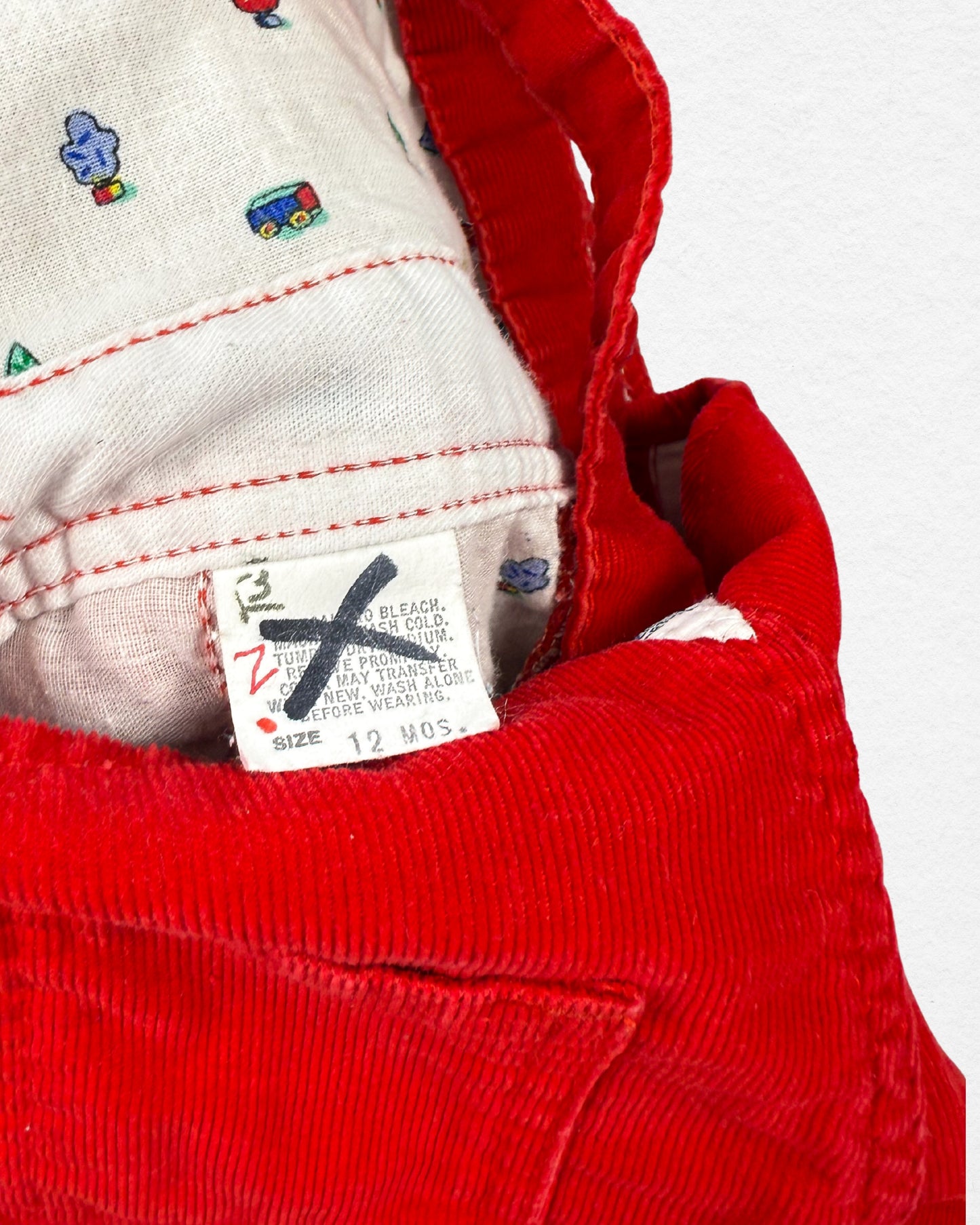 Vintage OshKosh Corduroy Overalls – 12M