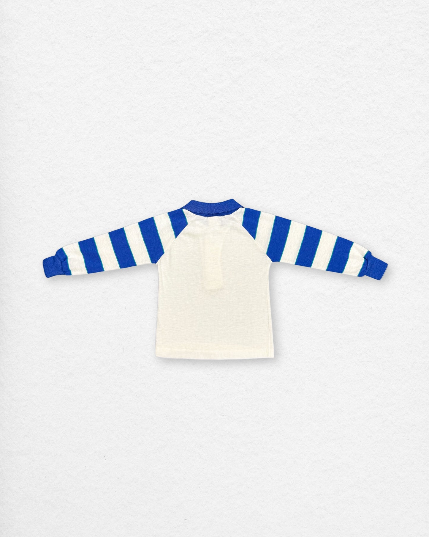 Vintage 90's Striped Collar Longsleeve – 2Y