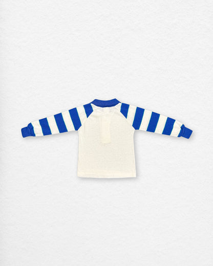 Vintage 90's Striped Collar Longsleeve – 2Y
