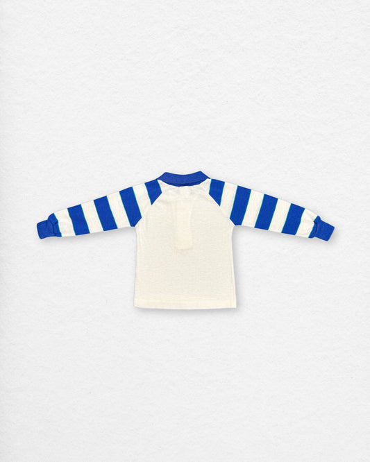 Vintage 90's Striped Collar Longsleeve – 2Y