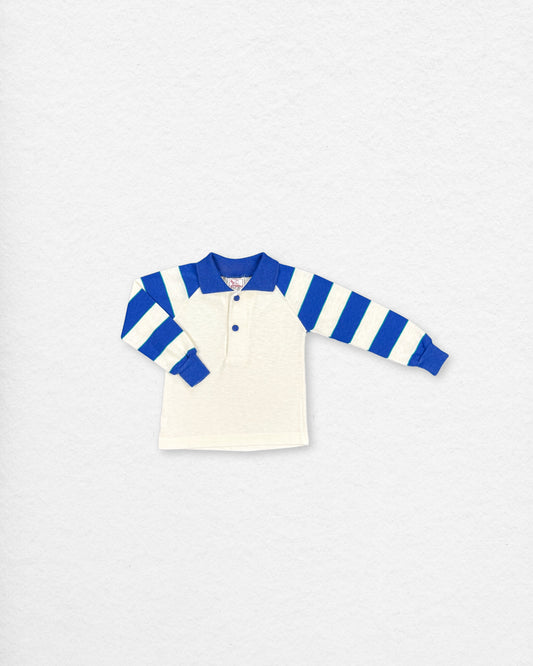 Vintage 90's Striped Collar Longsleeve – 2Y