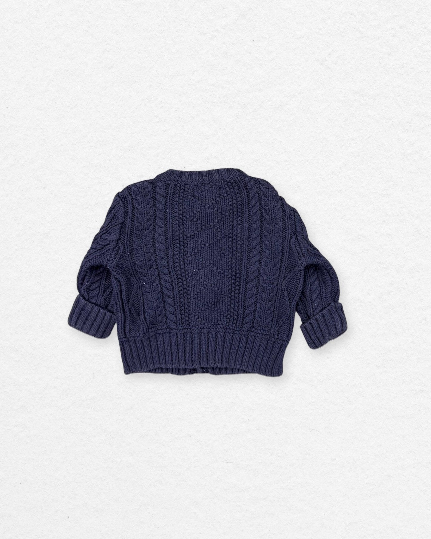 Ralph Lauren Cable Knit Baby Cardigan – 3M