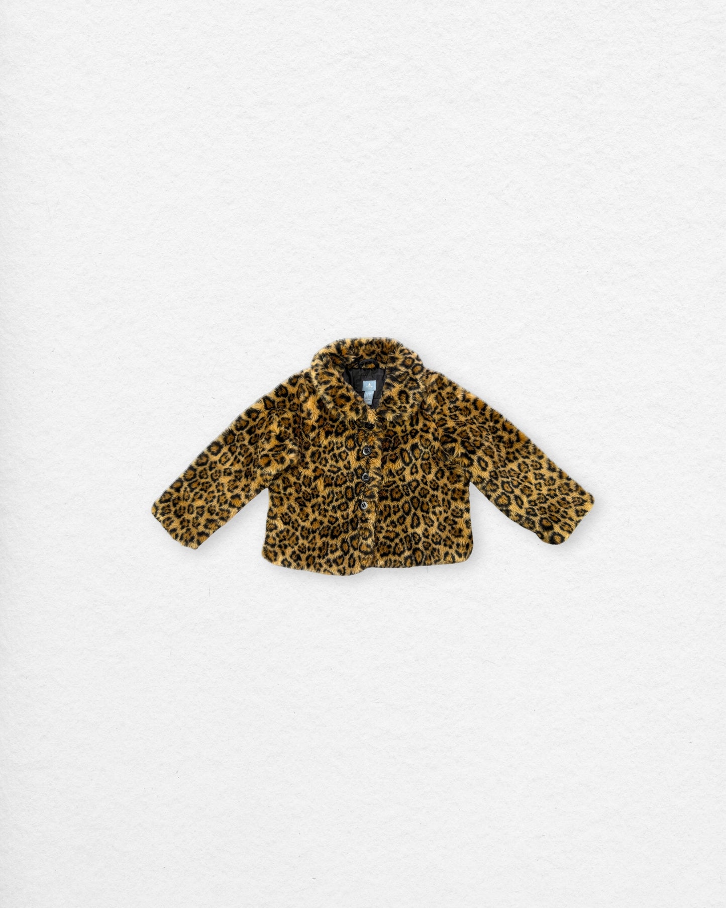 Baby GAP Leopard Faux Fur Jacket – 4Y