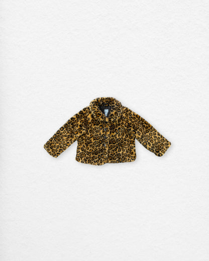 Baby GAP Leopard Faux Fur Jacket – 4Y