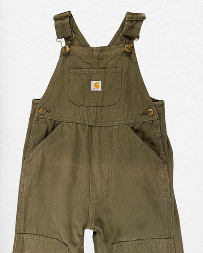 Carhartt Olive Canvas Overalls – 2–3Y