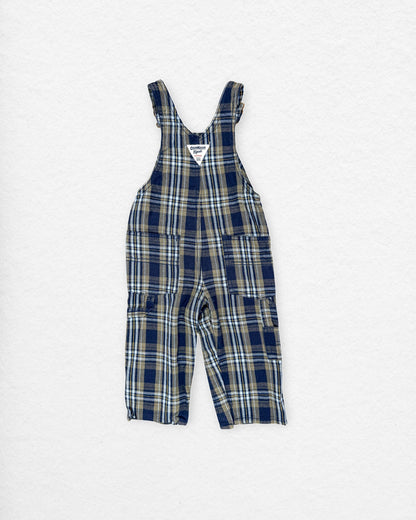 OshKosh Plaid Overalls – 12M