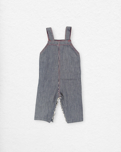 Vintage Healthtex Striped Overalls – 6M
