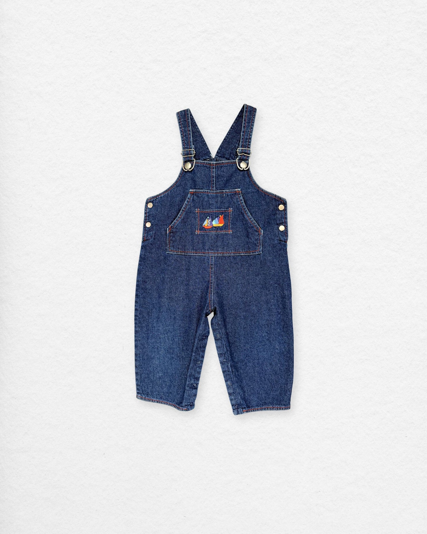Vintage YSL Denim Overalls – 12–18M