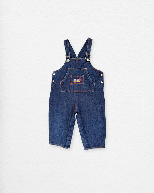Vintage YSL Denim Overalls – 12–18M