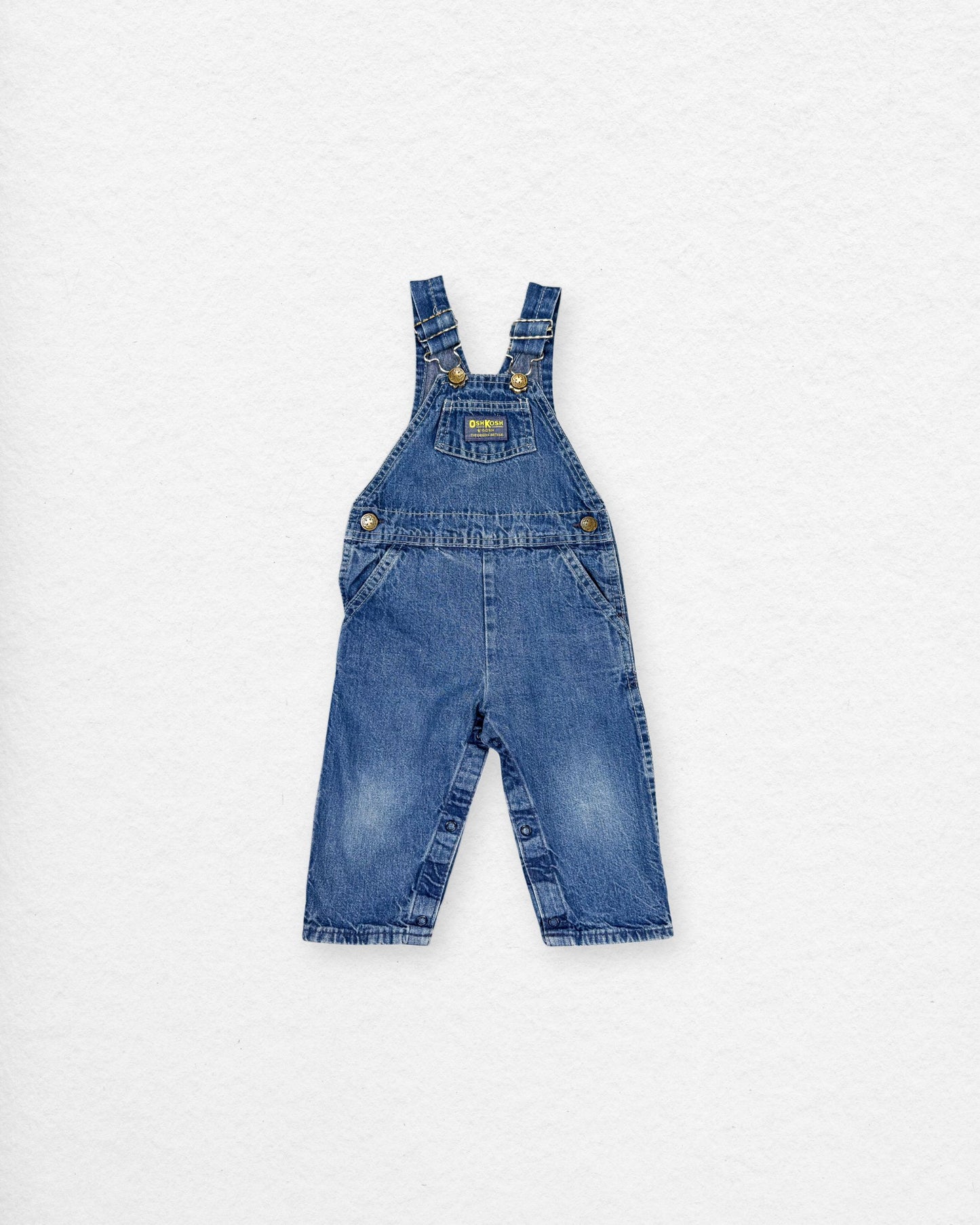 Vintage OshKosh Denim Overalls – 24M