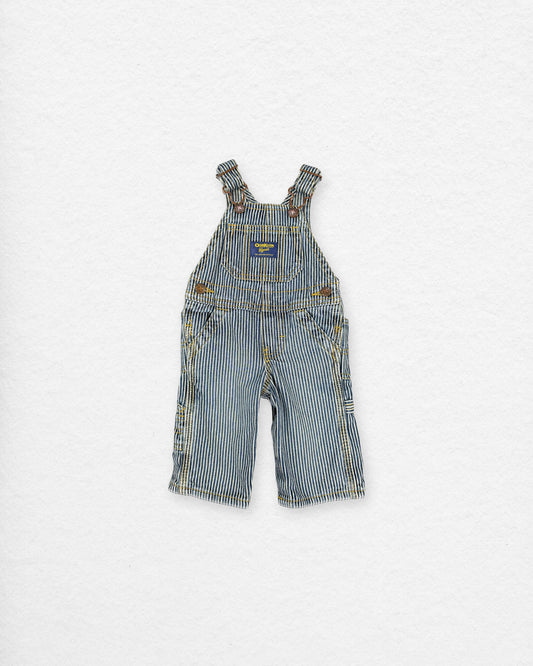 OshKosh Striped Denim Overalls – 3M