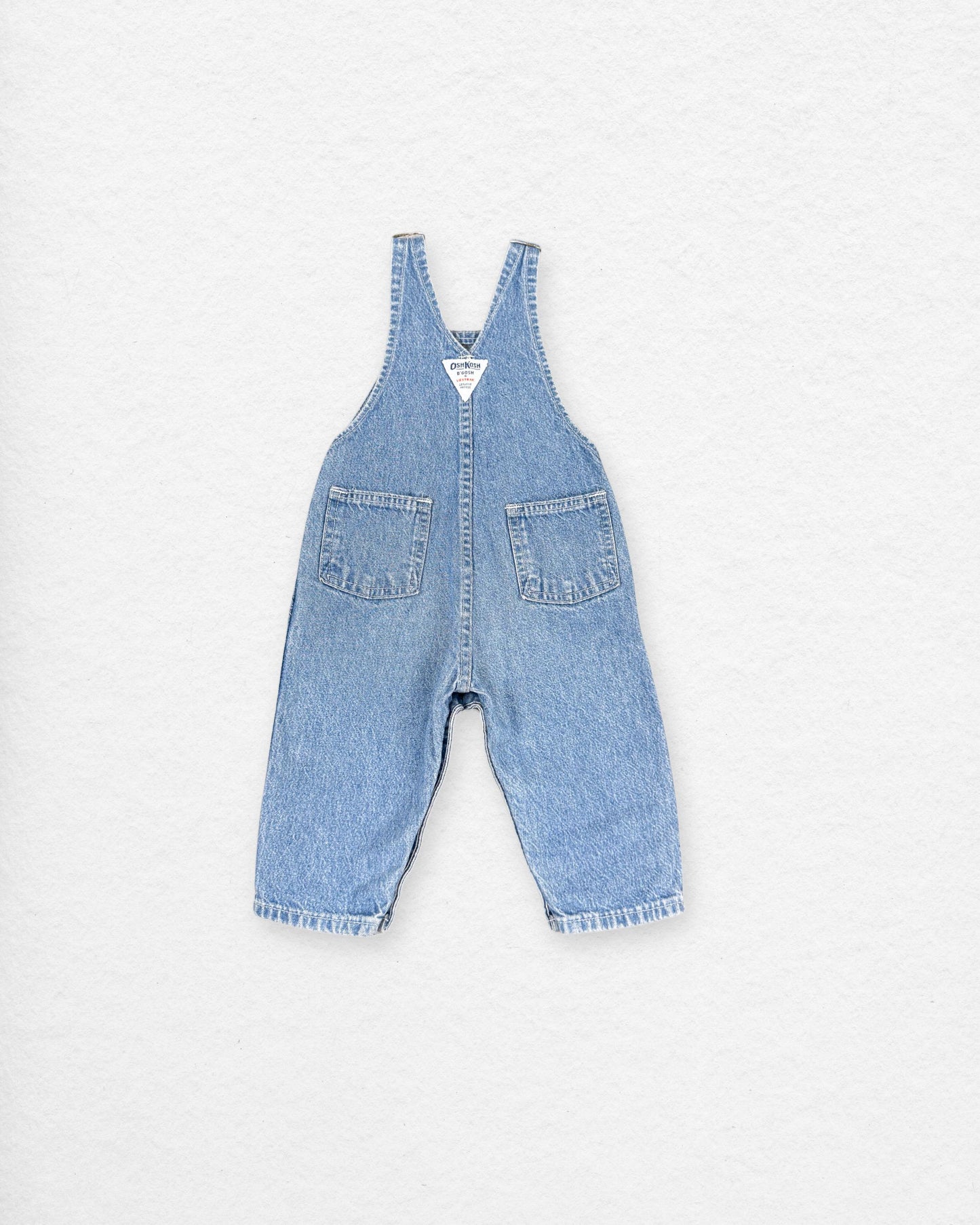 Vintage OshKosh Light Denim Overalls – 18M