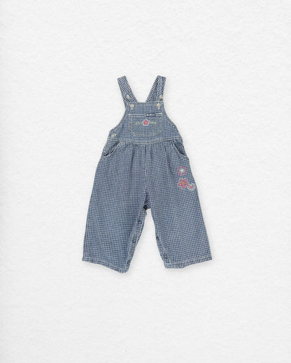 Vintage OshKosh Checkered Overalls – 18M