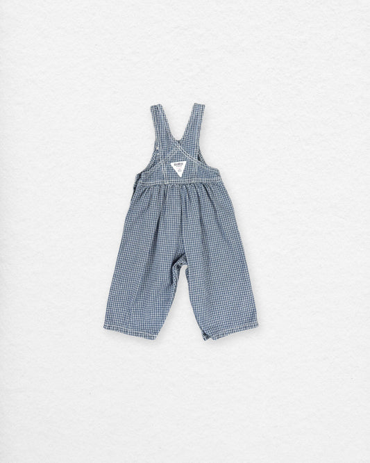 Vintage OshKosh Checkered Overalls – 18M