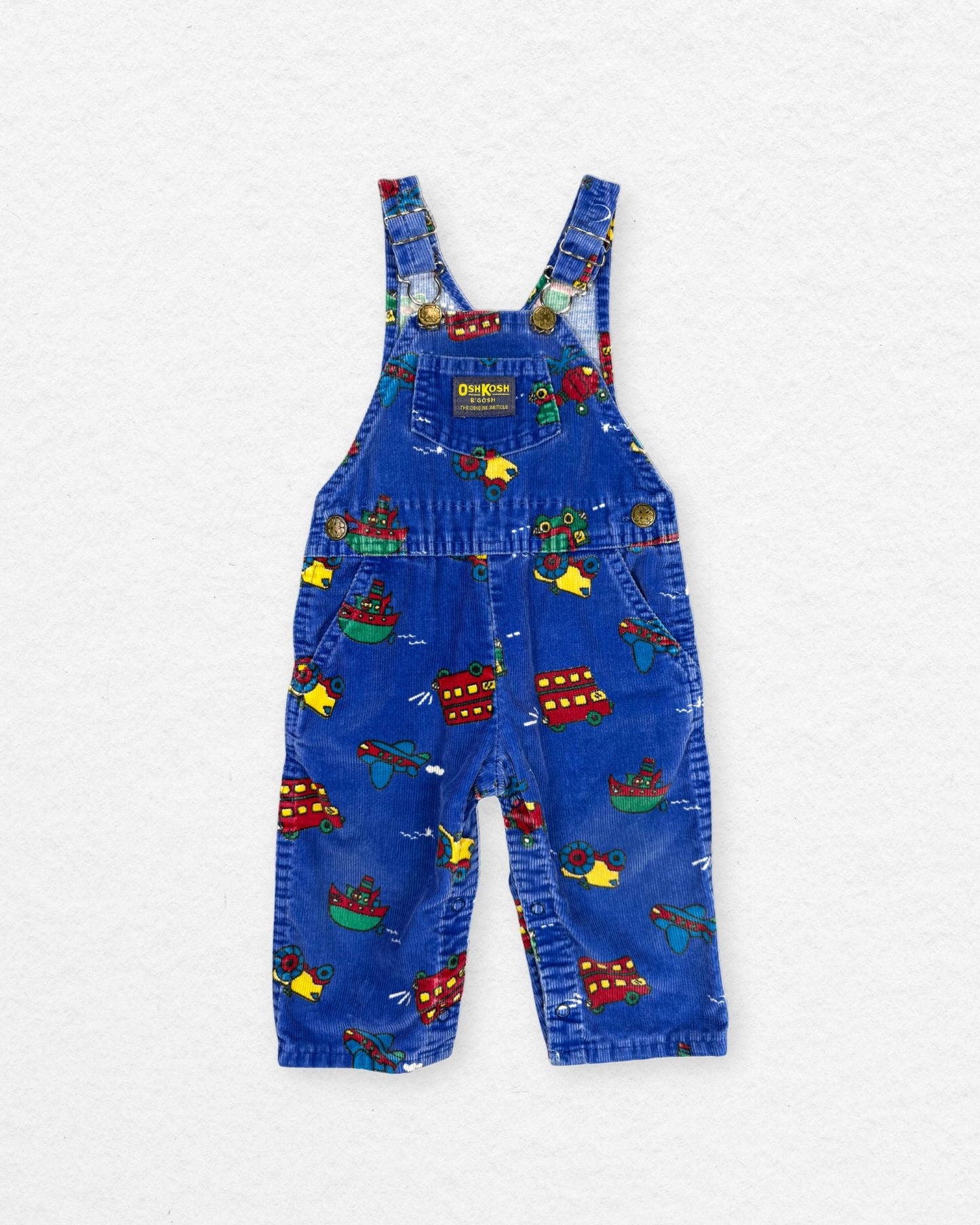 OshKosh Printed Cord Overalls – 12M