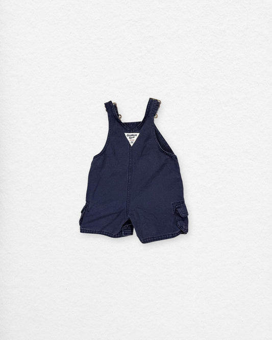 OshKosh Navy Short Overalls – 12M