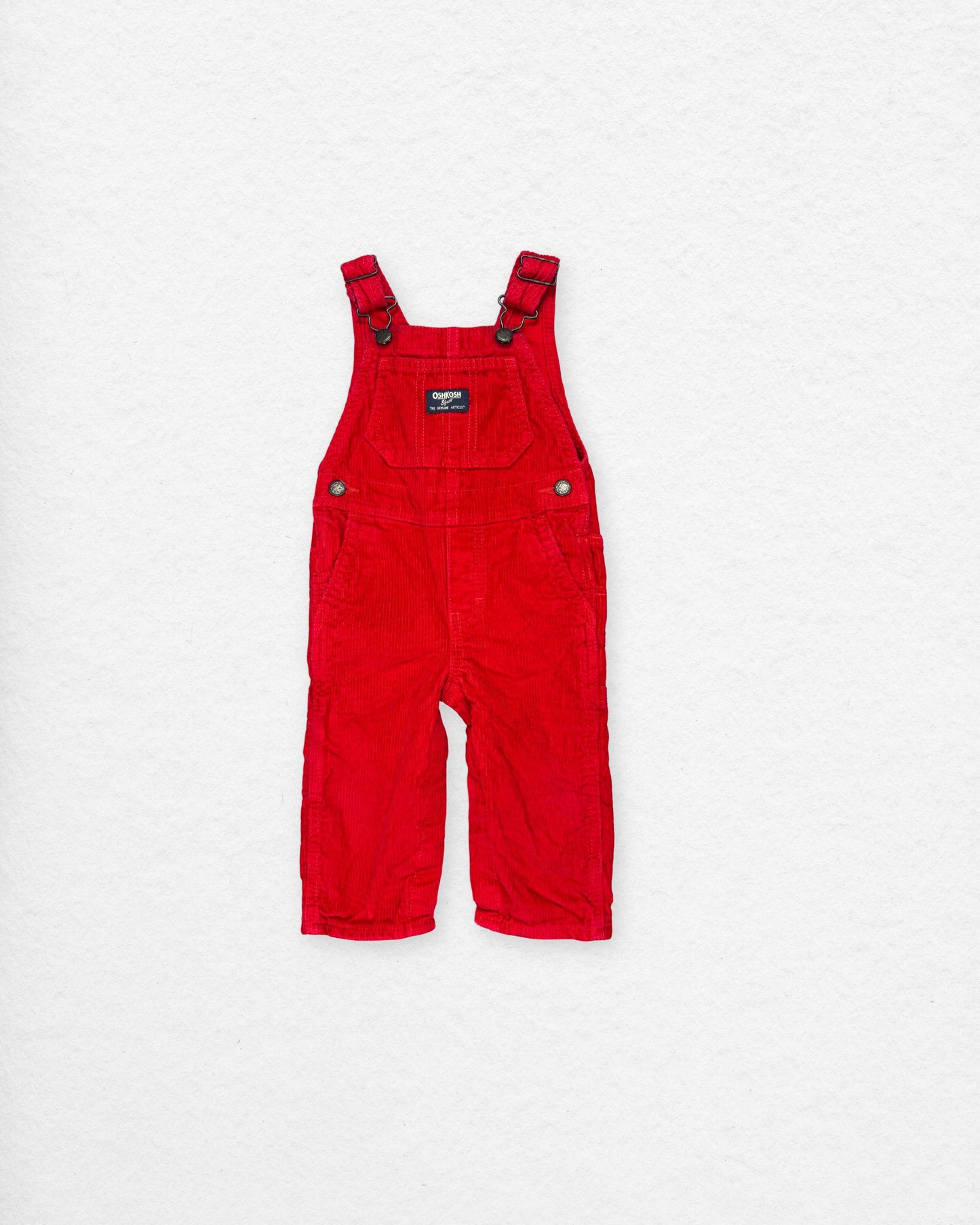 OshKosh Red Cord Overalls – 12M