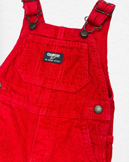 OshKosh Red Cord Overalls – 12M