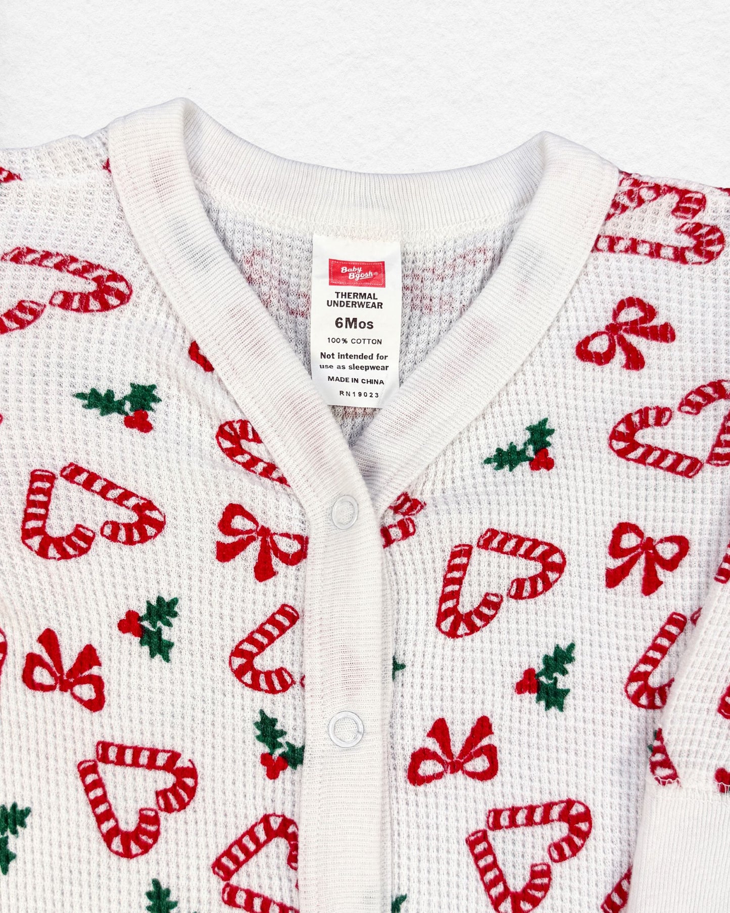 Baby B’Gosh Christmas Candy Cane Onesie – 6M